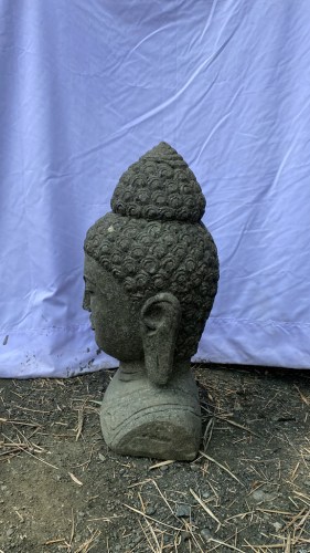 BUDDHA BUST GREENSTONE 50 CM A RIGHT